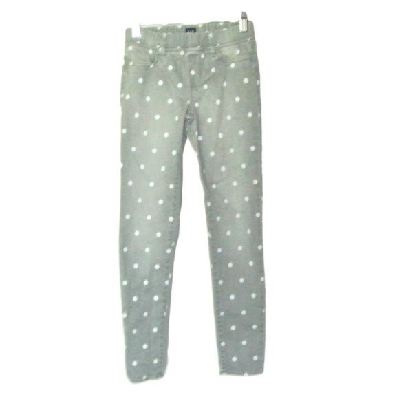 GAP Other - Gap Denim Slim Stretch Jeggings Gray Polka Dot 12
